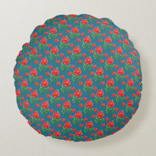 Coussins Ronds Magnifique conception florale botanique