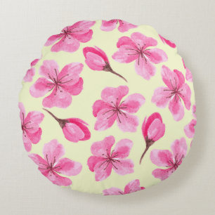Coussins Ronds Magnifique conception florale botanique