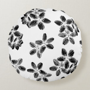 Coussins Ronds Magnifique conception florale botanique