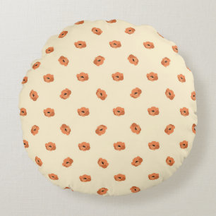 Coussins Ronds Magnifique conception florale botanique