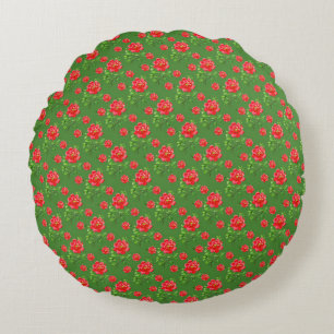 Coussins Ronds Magnifique conception florale botanique