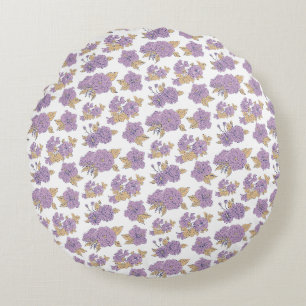 Coussins Ronds Magnifique conception florale botanique