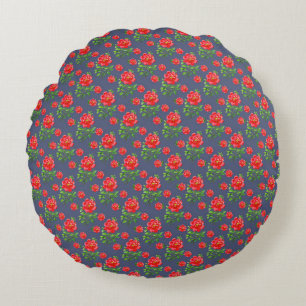 Coussins Ronds Magnifique conception florale botanique