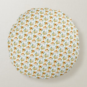 Coussins Ronds Magnifique conception florale botanique