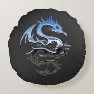 Coussins Ronds Magnifique dragon 3D. Par Pete Linforth-Pixabay