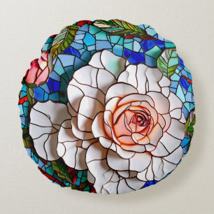 Coussins Ronds Magnifique Motif de Mosaïque