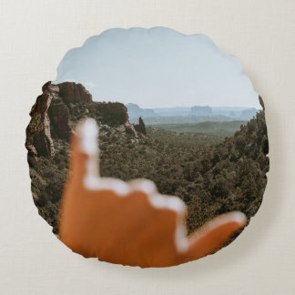 Coussins Ronds Main humaine gauche