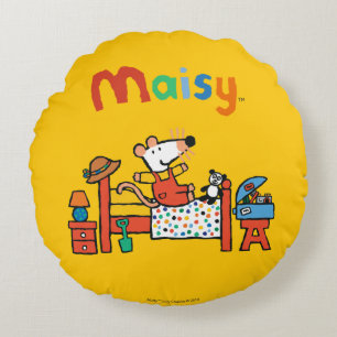 Coussins Ronds Maisy adorable dans des de façon générale rouge