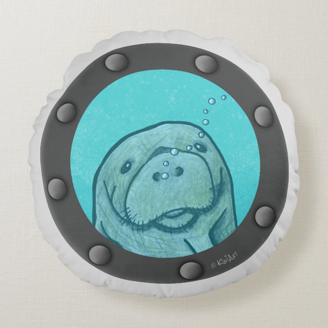 Coussins Ronds Manatee Porthol (Devant)