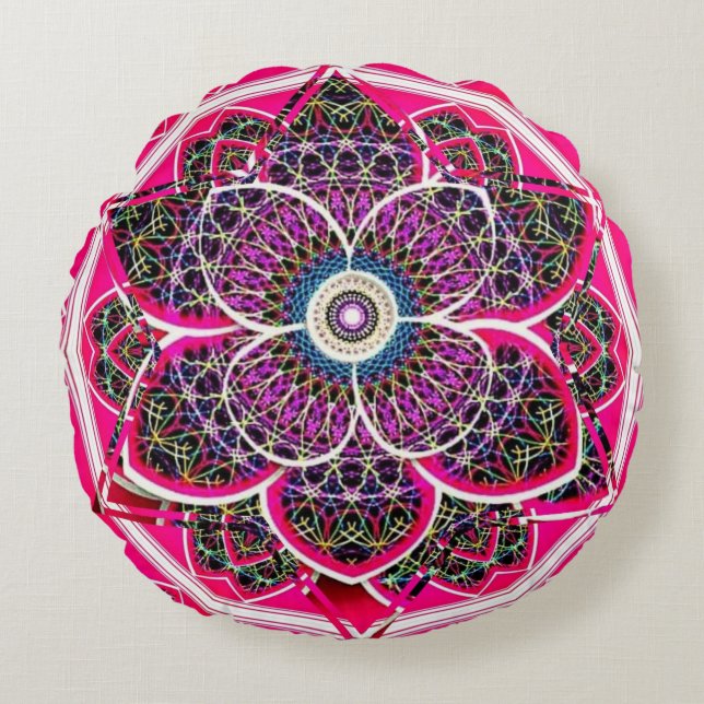 Coussins Ronds Mandala (Devant)
