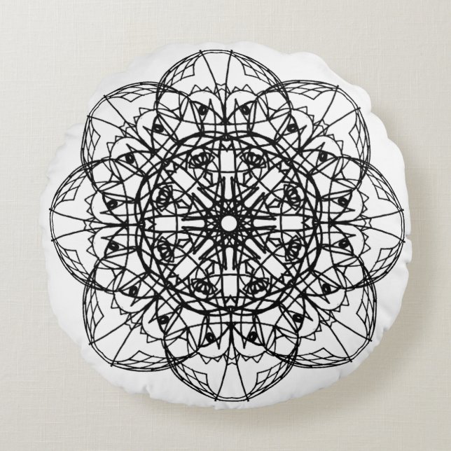 Coussins Ronds mandala (Devant)