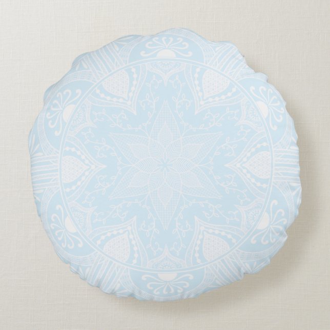 Coussins Ronds Mandala arctique (Dos)