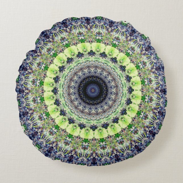 Coussins Ronds Mandala paisible (Devant)
