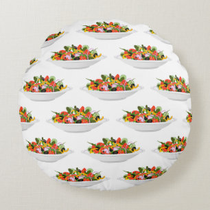 Coussins Ronds Mangez plus de plantes frais motivation salade let