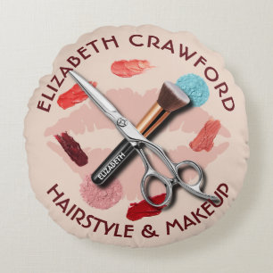 Coussins Ronds Maquillage Des Cheveux Styliste Beauty Salon Et Vo