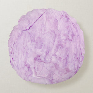 Coussins Ronds Marbre pastel violet : Texture luxueuse