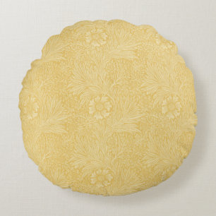 Coussins Ronds Marigold par William Morris, Vintage Garden Flower