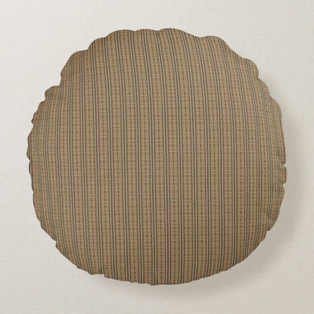 Coussins Ronds marron, bois, beige, rectangle, gris, sol, kha (Devant)