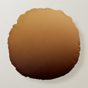 Coussins Ronds Marron Chocolat Doré Couleurs Chaudes