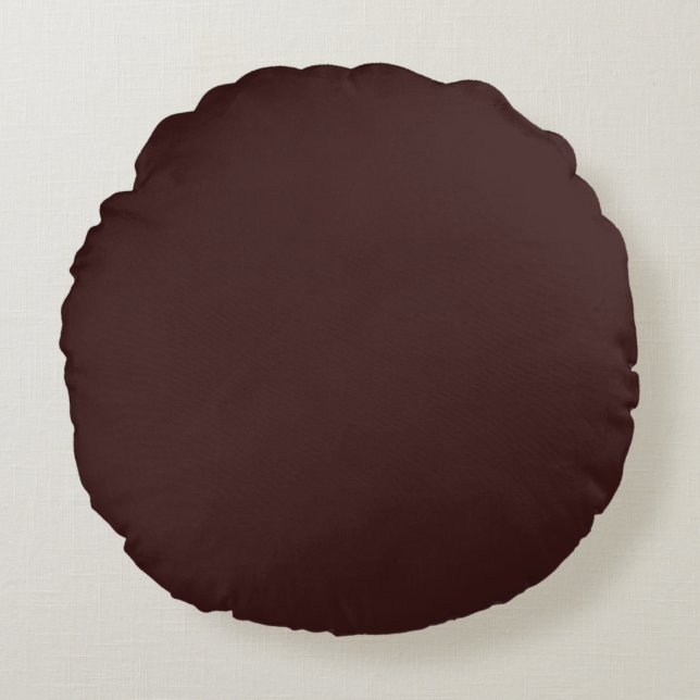 Coussins Ronds Marron foncé d'automne (Devant)