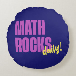 Coussins Ronds Math Rocks Daily ! Moderne