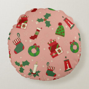 Coussins Ronds Matin de Noël