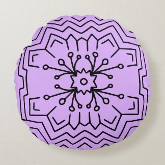 Coussins Ronds Mauve déco