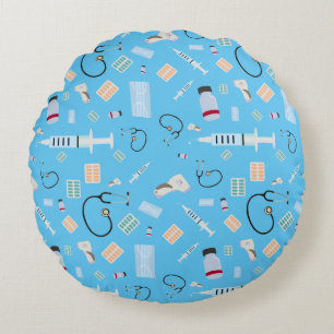Coussins Ronds Médecin de santé Motif Fournitures Médicales