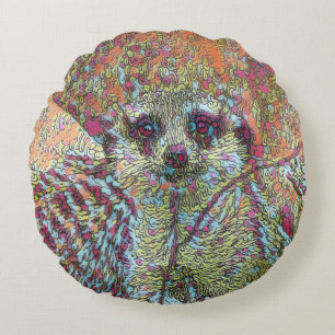Coussins Ronds Meerkat Abstrait