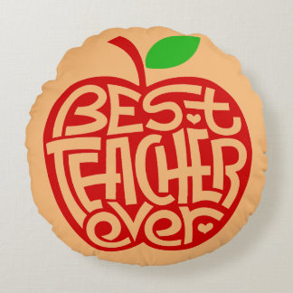 Coussins Ronds Meilleur enseignant jamais