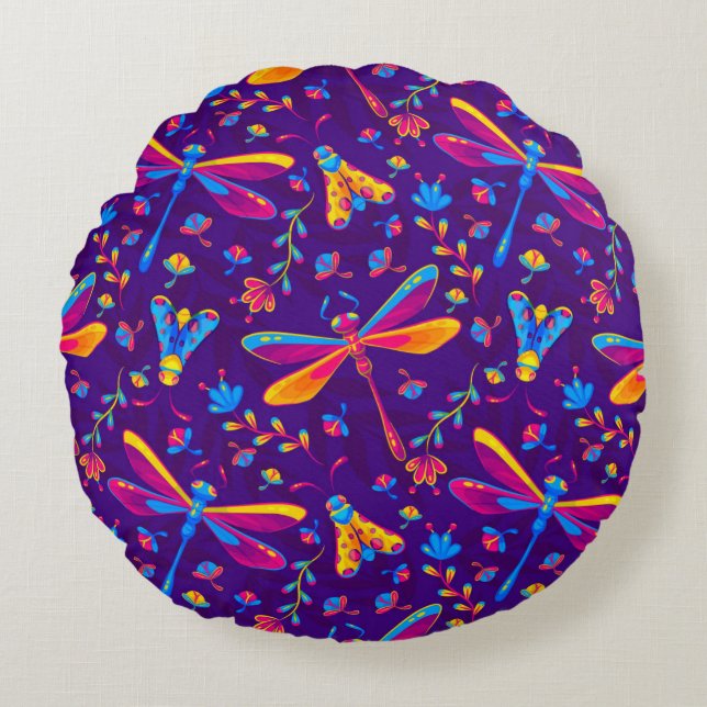 Coussins Ronds Meilleur Oreiller à lancer ronde (16 po) (Devant)