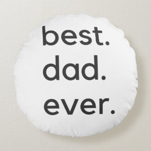 Coussins Ronds meilleur papa jamais foncé