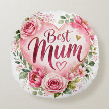 Meilleure Maman Design Aquarelle Fleur de Coeur