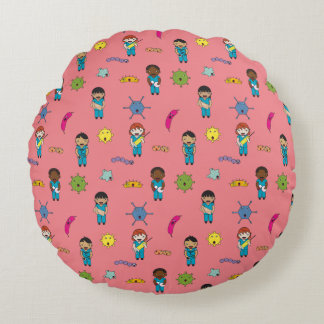 Coussins Ronds Mélange Germe multiculturel Combats Docs et infirm