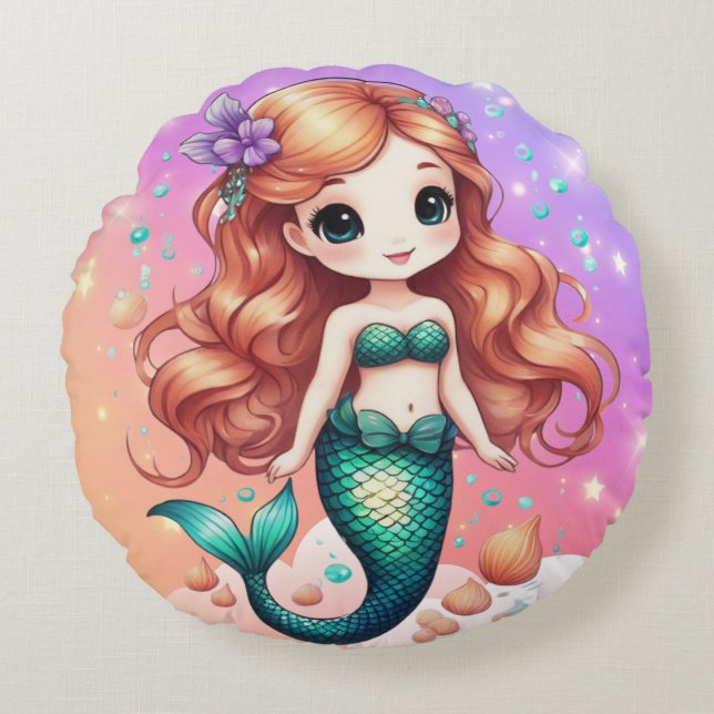 Coussins Ronds mermaid cushion (Devant)