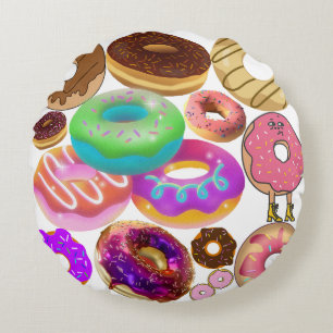 Coussins Ronds Mikitiez donut pique-nique amérique pridémonth oly