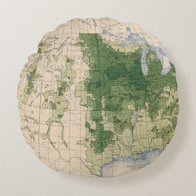 Coussins Ronds Mille de 158 Oats/sq (Devant)