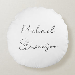 Coussins Ronds Mini minimaliste noir noir tendance