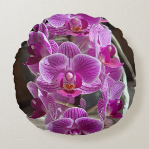 Coussins Ronds Mini Phalaenopsis Sogo Vivien Orchidée violet