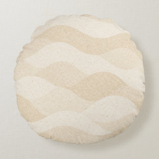 Coussins Ronds Minimal Grain Texture ,Soft, Neutral pattern