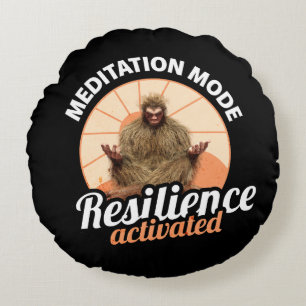 Coussins Ronds Mode Méditation Bigfoot Résilience Activée