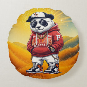 Coussins Ronds Mode Panda Mignon – Tenue Adorable de Panda