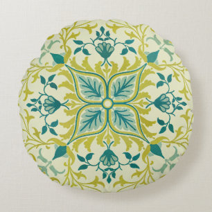 Coussins Ronds Modèle de plafond vert citron sans couture de Will