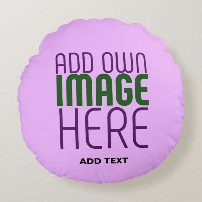 COUSSINS RONDS MODELE DE TEXTE D'IMAGE MAUVE SIMPLE ÉDITABLE MODE (Devant)