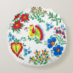 Coussins Ronds Modèle floral slave
