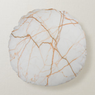 Coussins Ronds moderne minimaliste chic scandinave marbre blanc