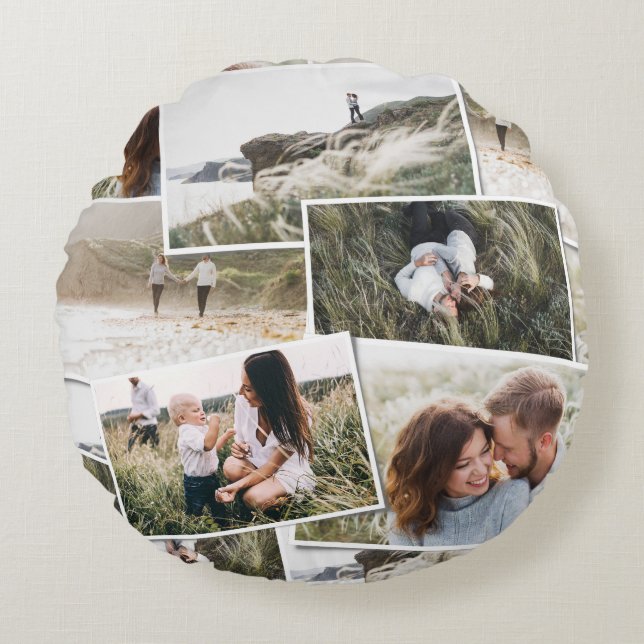 Coussins Ronds Moderne minime 5 photo élégante simple (Devant)