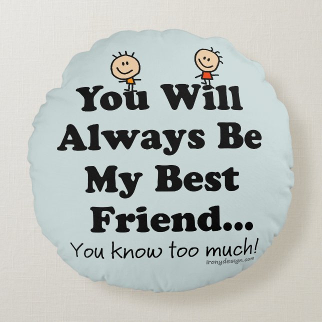 Coussins Ronds Mon meilleur ami (Devant)