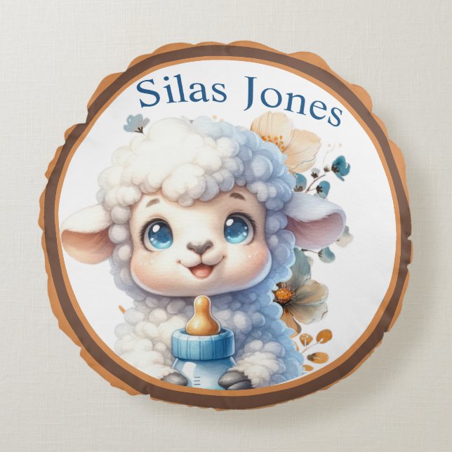 Coussins Ronds Mon Petit Agneau (Devant)