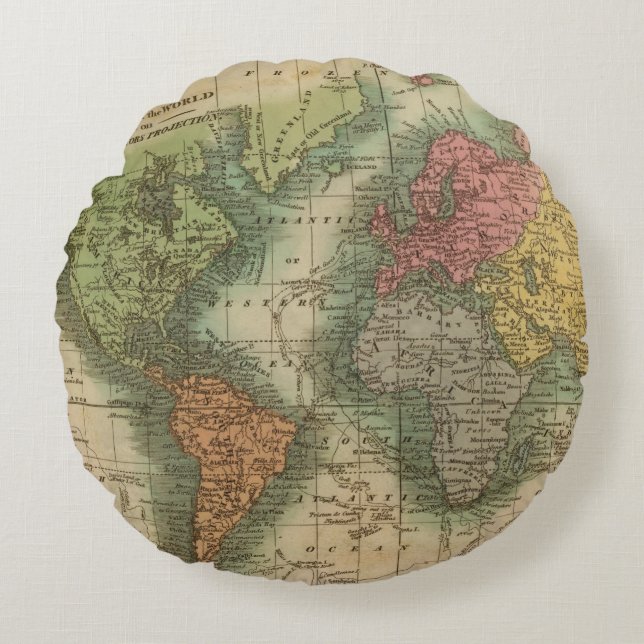 Coussins Ronds Monde 4 (Devant)